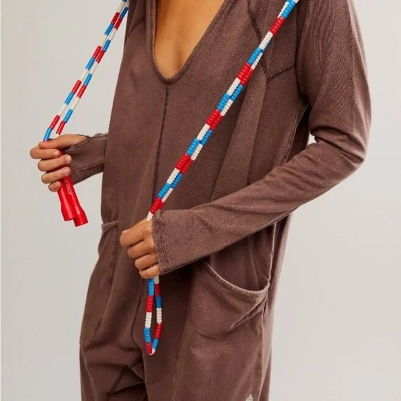 NWT Free People Size L- Brown hot shot onesie - Picture 4 of 10